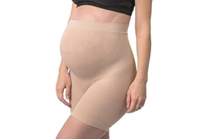 Belevation Maternity Shapewear, Over Bump, Mid Thigh, Seamless Support, Pregnancy Underwear, Made in USA, Pettipant