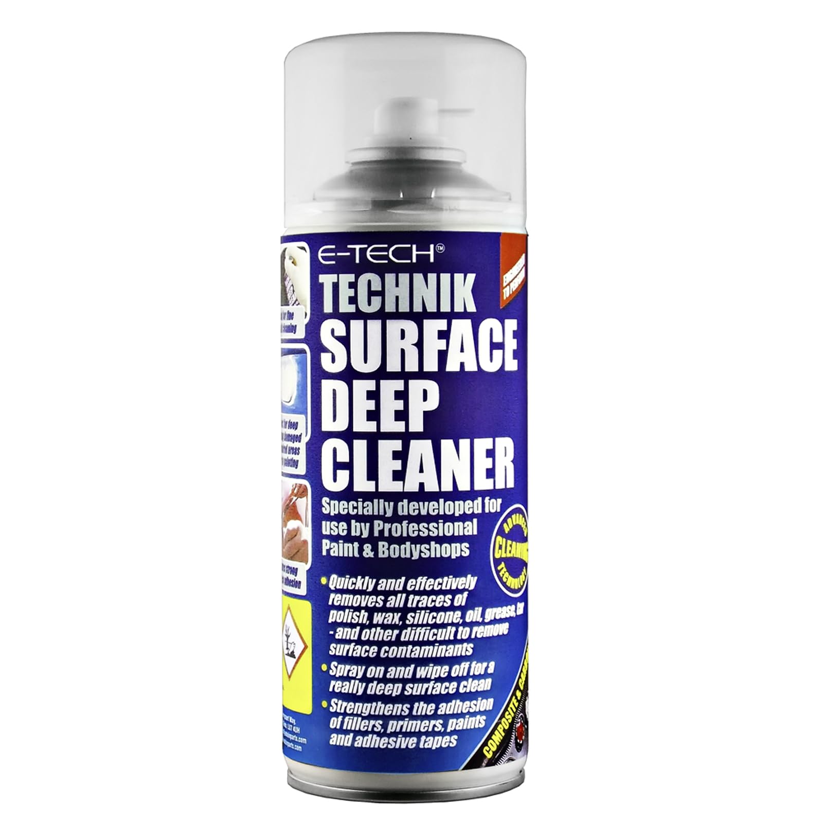 E-TECH TECHNIK Surface Deep Cleaner Spray - Pre Paint Cleaner - 400ml
