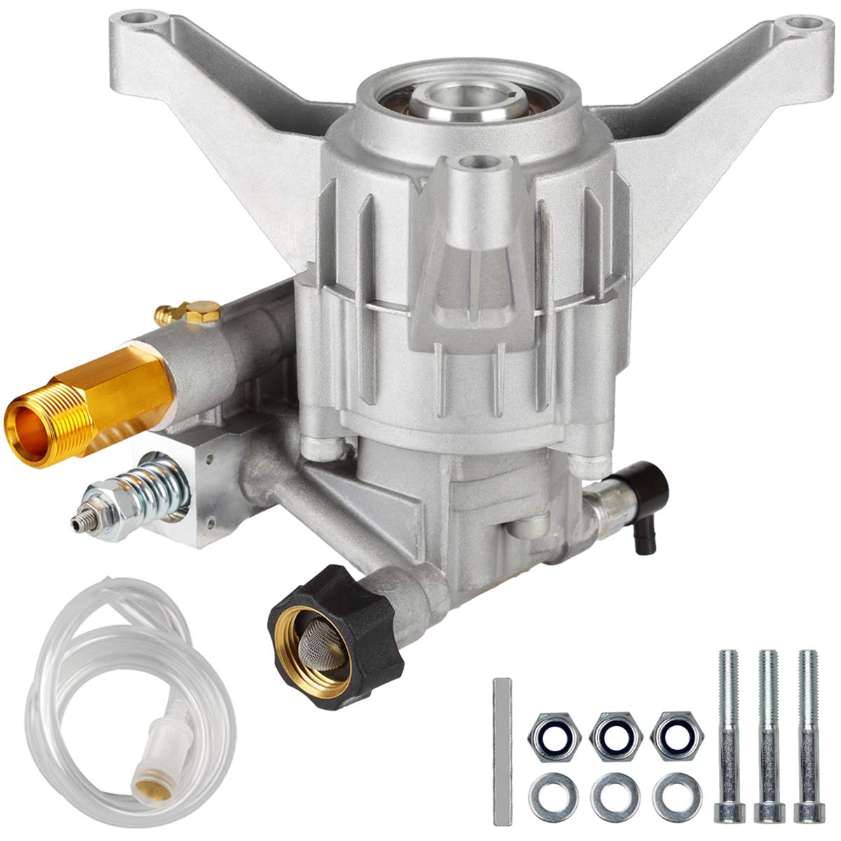 Photo 1 of MUTURQ Vertical Pressure Washer Pump 7/8" Shaft, 3000 PSI, 2.5 GPM Replacement Power Washer Pump, Compatible with gcv190, 308653078, Rear facing, M22-14mm Outlet