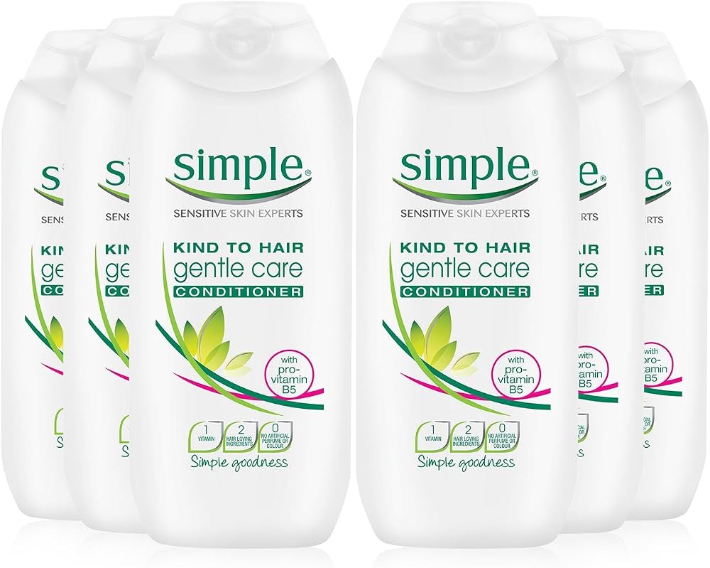 Simple Kind to Hair Gentle Care Conditioner 6 x 200ml Multi Buy
