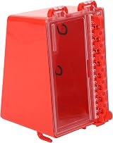Fockety Lockout Tagout Lock Box 8 Positions Key Station Wall Mount Transparent view 8