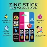 Sun Zapper Zinc Stick Pink Blue White SPF50+ Coloured Sunscreen Made in view 2