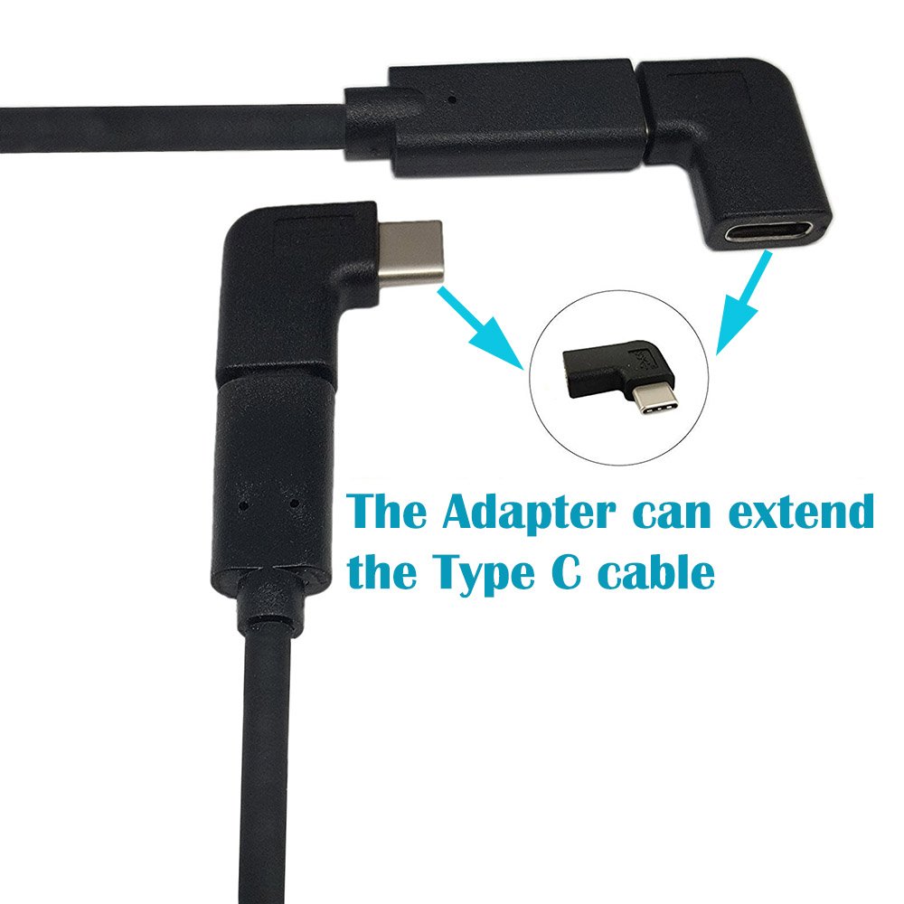 Mua AFUNTA 90 Degree USB C Type C Male to Female Adapter, Right & Left ...