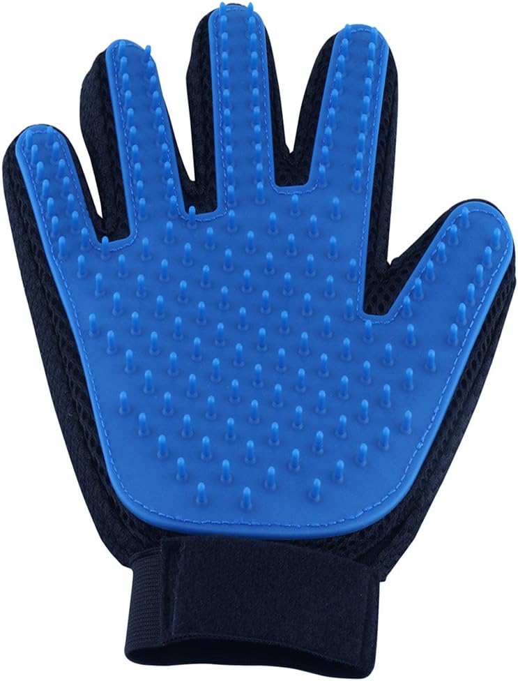 Pet Hair Remover Glove - Gentle Pet Grooming Glove Brush - Deshedding Glove - Massage Mitt with Enhanced Five Finger Design - Perfect for Dogs & Cats with Long & Short Fur - 1 Pack (Right-Hand) : Pet Supplies
