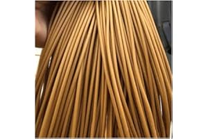 jweemax 500g 3mm Round Rattan Wicker Repair Kit, Round Plastic Wicker Material Synthetic Rattan Weaving Strip for Repairing P