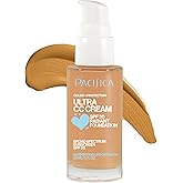Pacifica Ultra CC Cream Radiant Foundation SPF 17 - Warm/Medium – Medium Coverage Color Correcting Cream, Dewy Finish, Mineral SPF, 1 oz