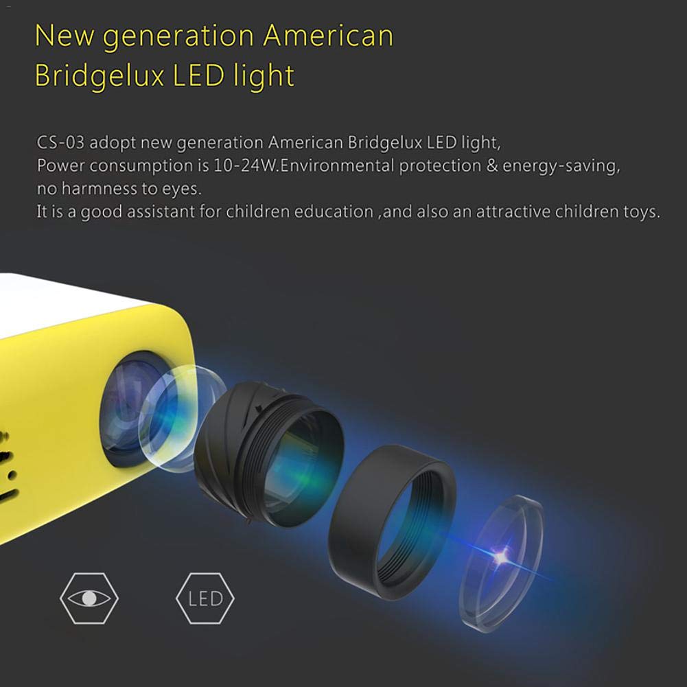 jinclonder llevó Mini proyector de Video portátil, Entretenimiento ...