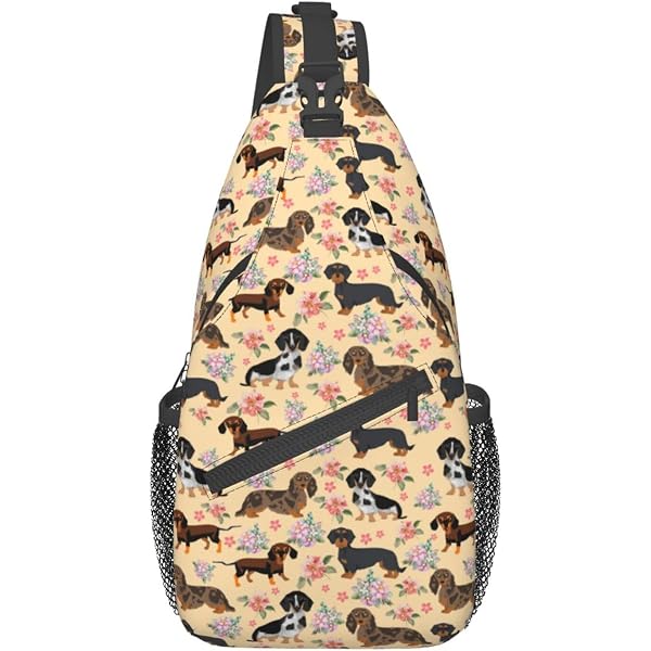 9900 Corgi Sling Bag Crossbody Sling Backpack Gifts For Corgi Lovers Travel FOR U DESIGNS Corgi Fanny Pack Paw Print Crossbody Bags for  main image 3