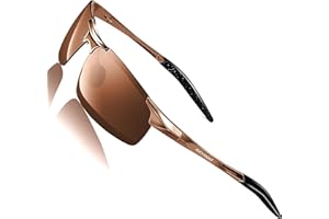 ROCKNIGHT Driving HD Polarized UV400 Protection Ultra light Al-Mg Golf Fishing Outdoor Sunglasses