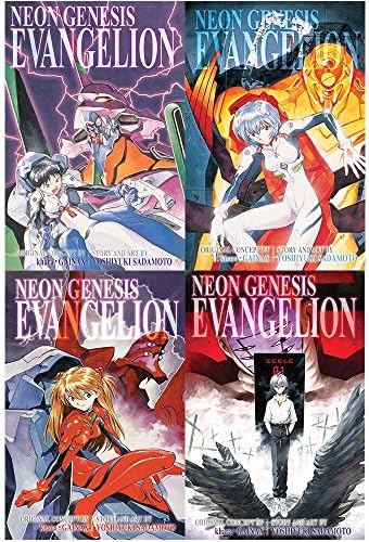 Neon genesis evangelion series 3-in-1 vol 1 to 4 books collection set pack