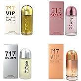 VENEZIO PROFUMO 717 Perfume for Women, 3.4oz / 100ml Each Sample Gift set |NYC 717 VIP | 717 SEXY Fragrance For Women | 717 VIP ROSE for women (Pack of 4)