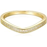 SHINYTE CATALINE 14K Gold Plated Cubic Zirconia Ring,Promise Rings for Women,Dainty Engagement Love Jewelry for Her