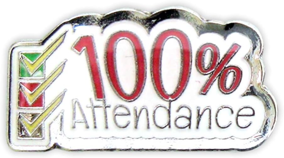 100% Attendance Badge Box - School Merit Stickers - View #3