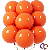 32Pcs Orange Big Balloons 18 Inch, Round Large Latex Party Balloons for Birthday Wedding Decorations. (orange)