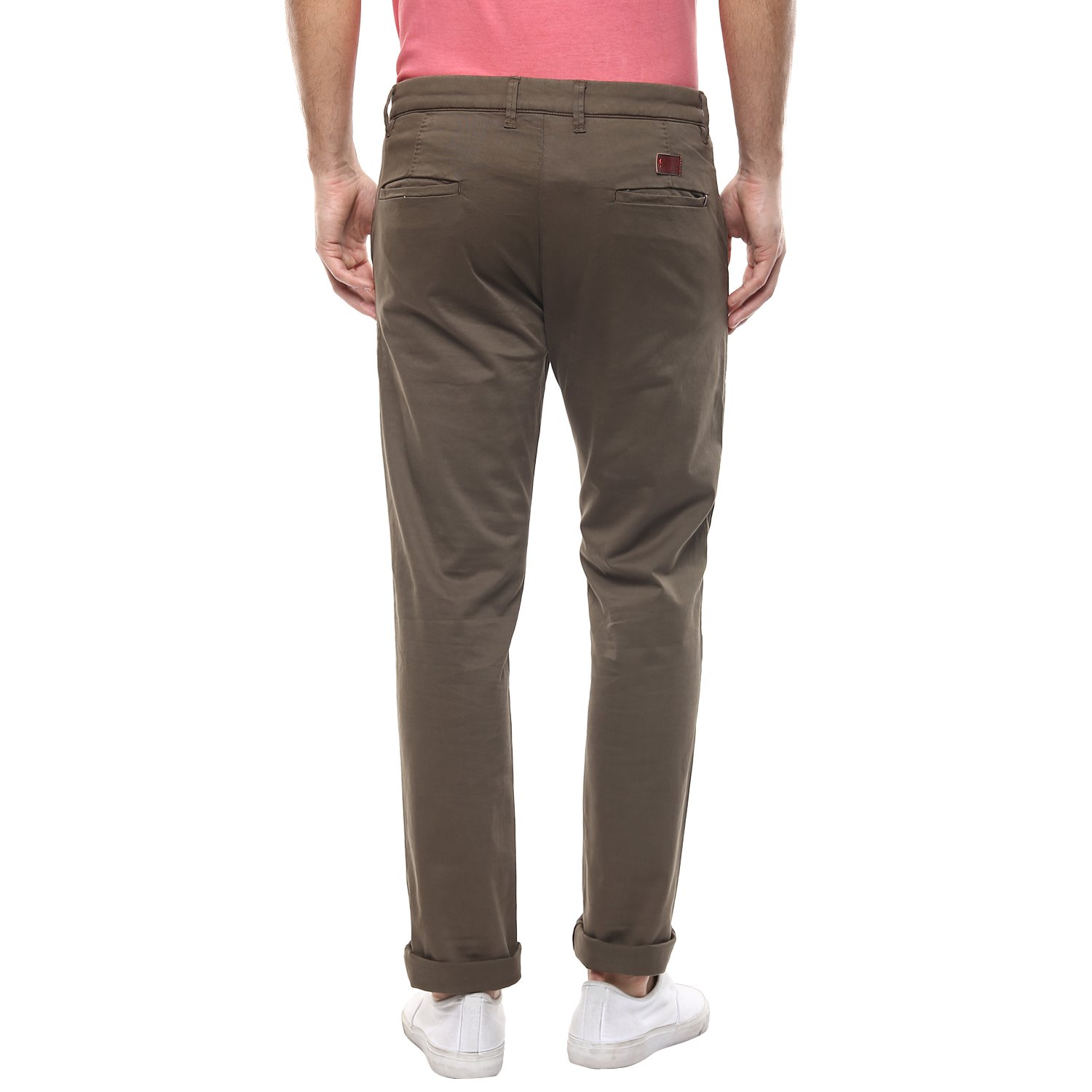 spykar men's chino casual trousers
