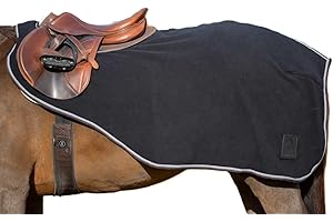 Equinavia Norse Warm Durable Fleece Quarter Sheet for Horses - Black - L