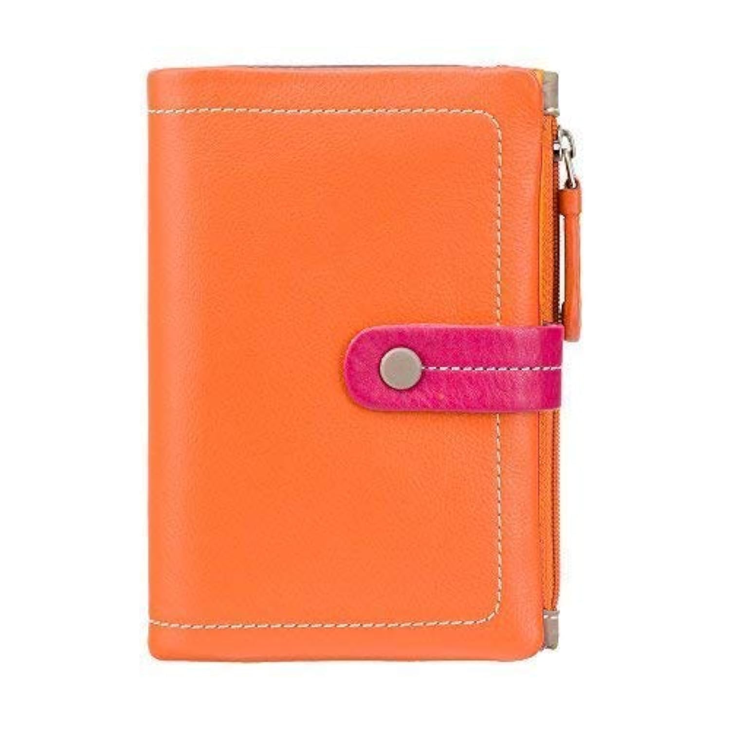 VISCONTI Womens Gift Boxed Leather Purse M87 (Orange Multi)