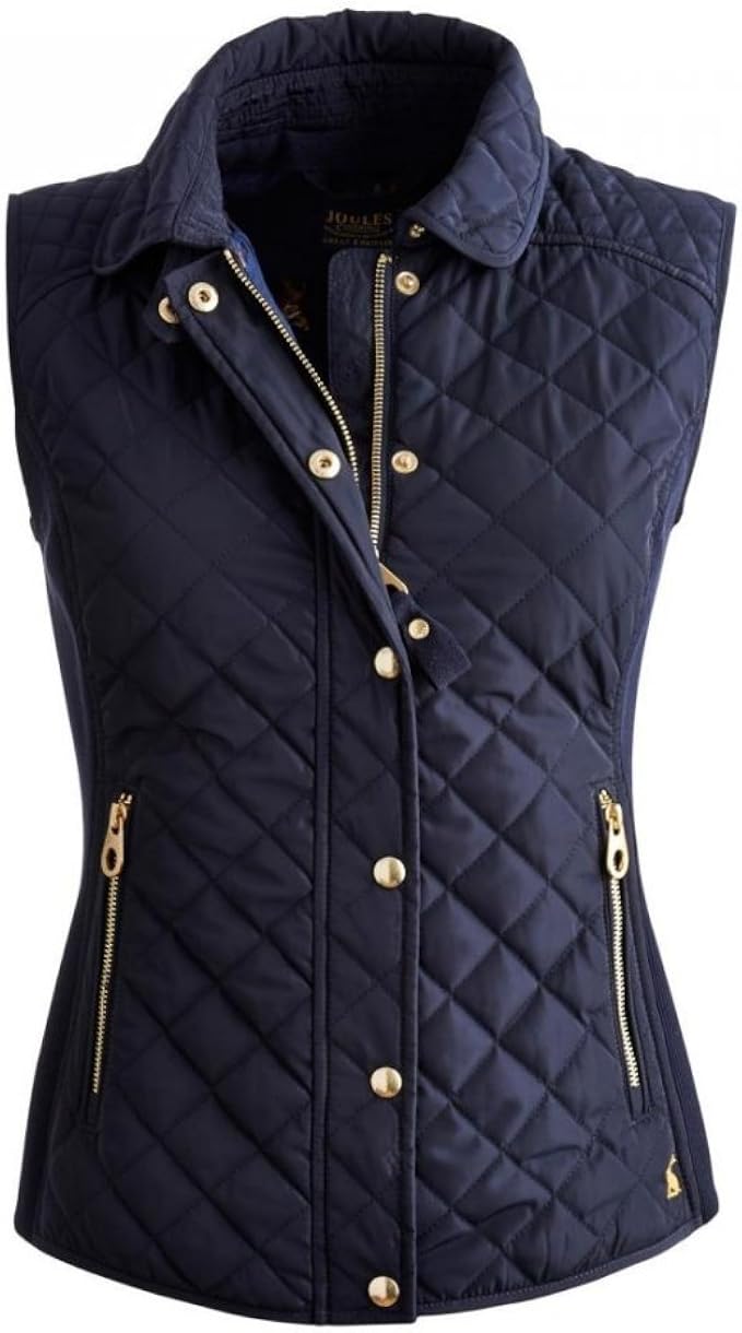 Joules Braemar Ladies Gilet (R) Marine Navy 10 Amazon.co.uk Clothing