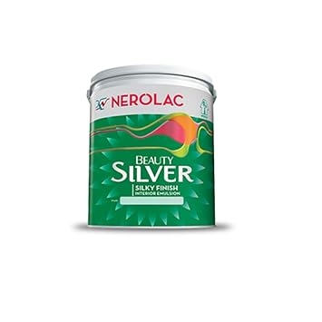 Generic Nerolac Beauty Silver Sliky Paint 4 Ltr White
