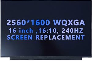 for Dell X16 R1 Replacement Screen LCD Display 2560x1600 40 pins Matte B160QAN02.Z