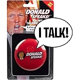 Donald Speaks Magnetic Talking Button &ndash; 8 Different Sayings - 100% Real Trump&rsquo;s Voice - Funny Prank Gift for Hillary Clinton or Donald Trump Fans - Fun for Democrats & Republicans - Batteries Incl