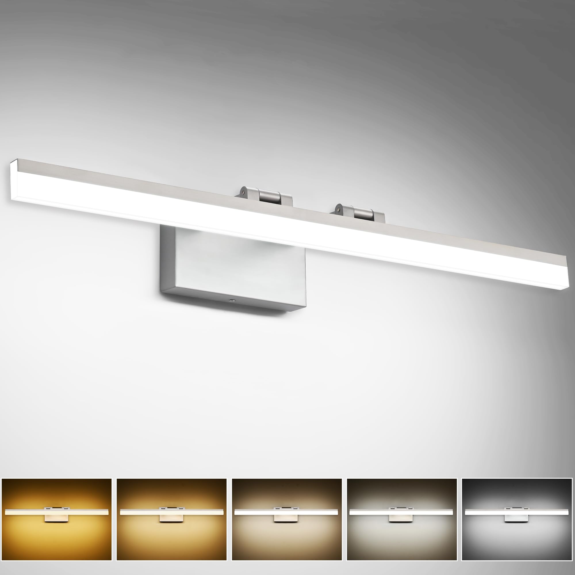 SOLFART 31.5 Inch 5 Color Temperature Dimmable Bathroom Vanity Lights ...