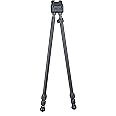 SWAGGER QD42 Quick Detach Hybrid Bipod/Shooting Stick, Compact Hunting Bipod 14" to 42" Range for Rifle, Crossbow, Shotgun, Shoot from Seated Positions, Ground Blinds, or Tree Stands
