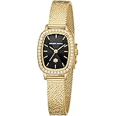 GOLDEN MAPLE Watches for Women, Dainty Gold Watch with Small Stainless Steel Case, Quartz Movement and Water Resistant, Adjustable Mesh Band