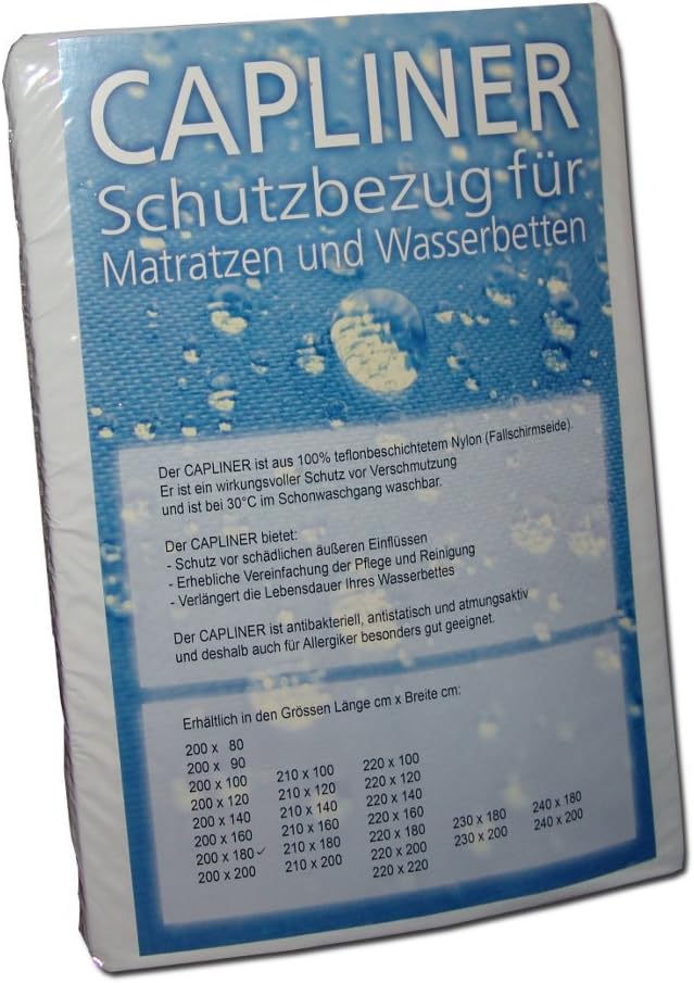 Capliner Teflon – Protective cover for Mattresses and Waterbeds 100% Derby Nylon (Parachute Silk)