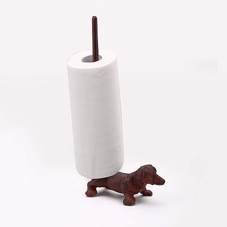 Amazon Co Jp Ambipolar ペーパータオルホルダー 自立式トイレットペーパーホルダー 鋳鉄製犬用ペーパーホルダー バスルーム トイレットペーパーホルダー スタンドアップペーパータオルホルダー 素朴なブラウン T3 0 ホーム キッチン