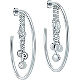 Ted Baker London Cassidy Cascade Hoop Crystal Earrings for Women
