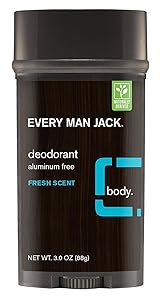 Every Man Jack Deodorant 3 Ounce Fresh Scent (88ml) (3 Pack)