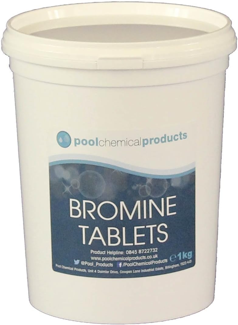 Bromine Tablets 1kg Swimming Pool Spa Hot Tub