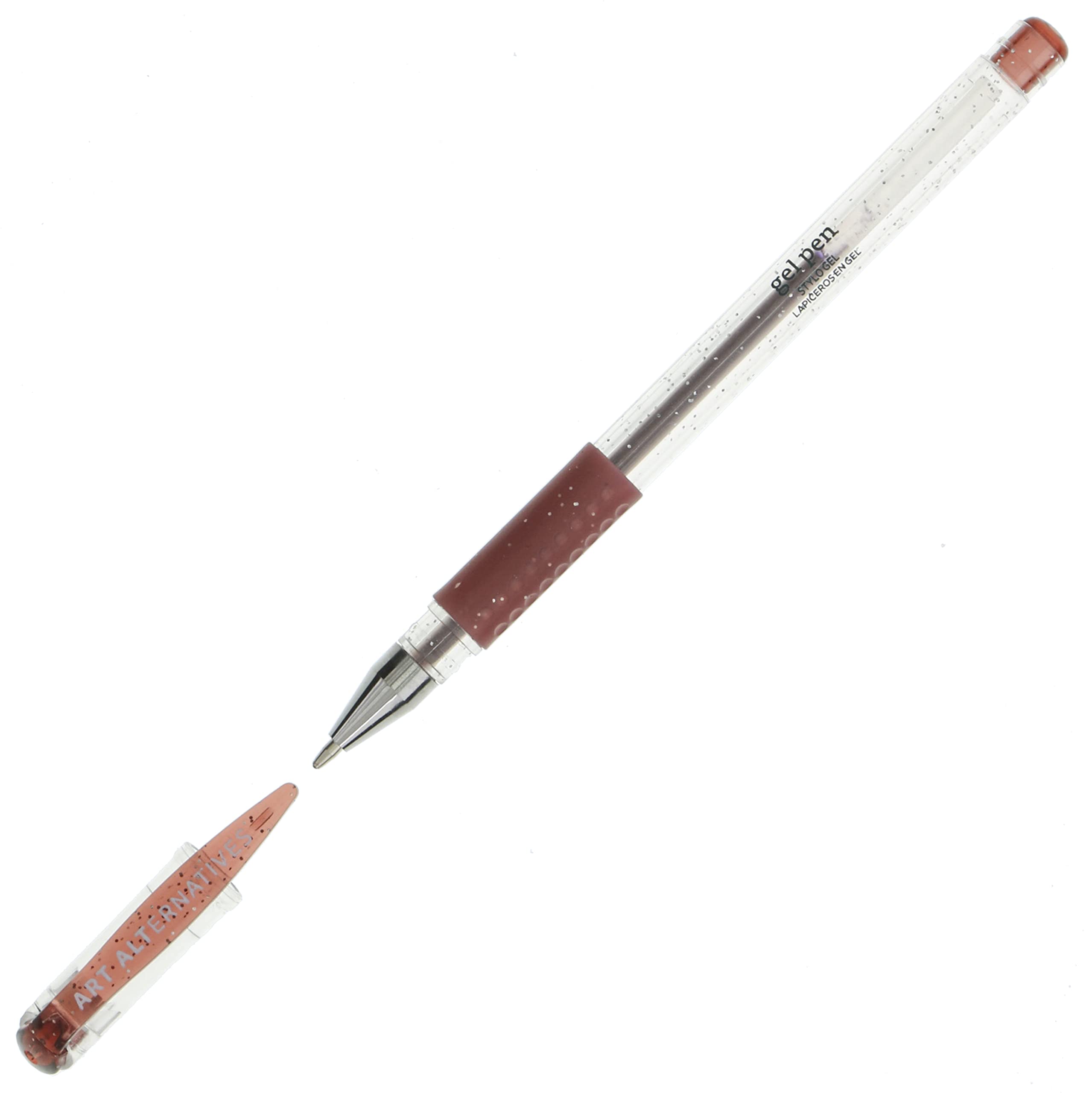 Photo 1 of Art Alternatives Gel Pen, Glitter Bordeaux - Ballpoint - Non-Smear + Quick Dry - Writing, Drawing, Coloring, Journal, Planner