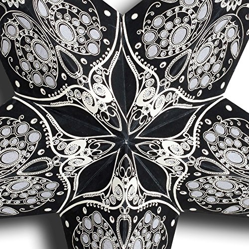 GalaxyArts - Maharani (Black) - Paper Star Lantern - Handmade