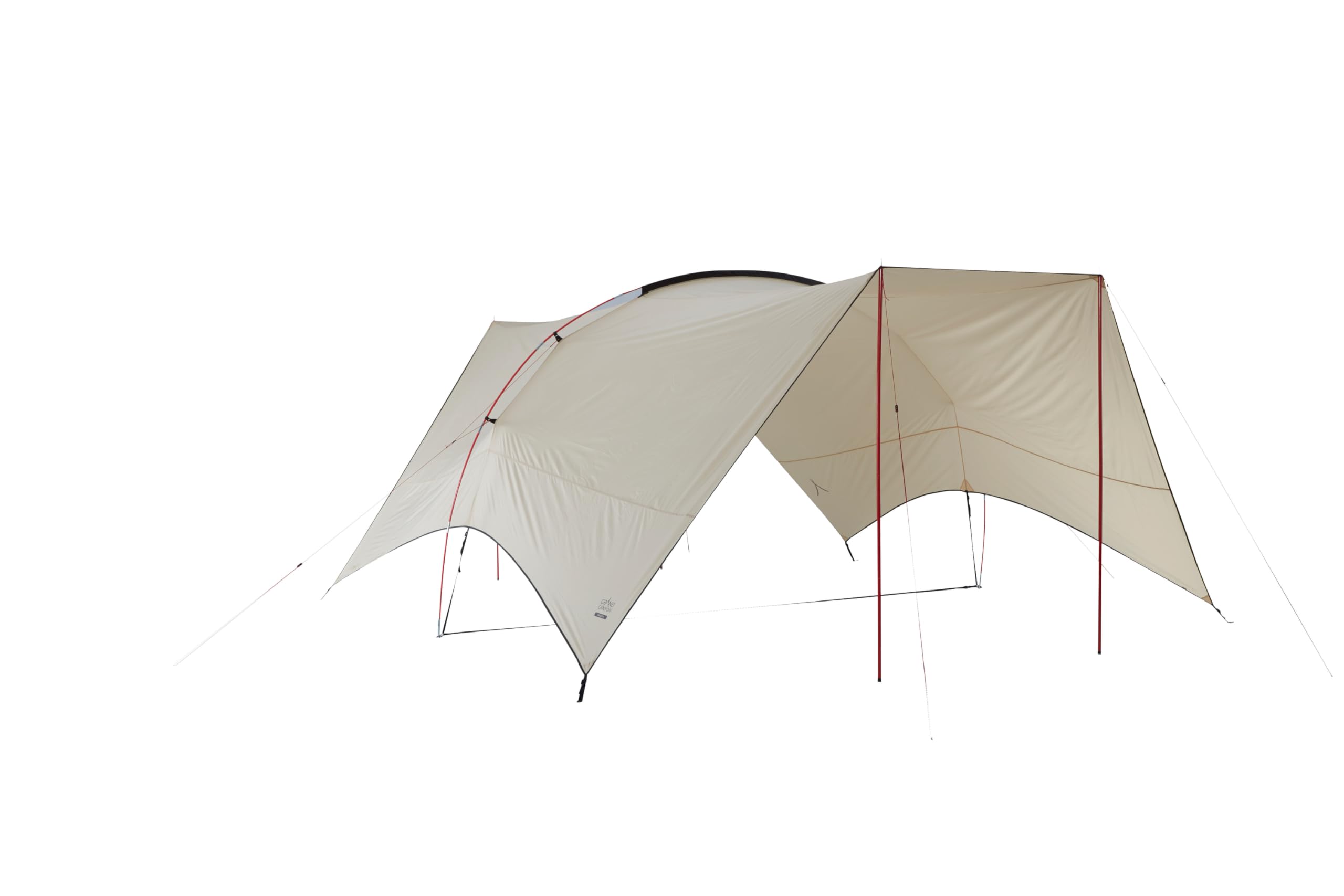 Grand Canyon TAHUTA SHELTER 4 - Tarp/Sunsail 500 x 400 cm - Rectangular shape, UV50+, Waterproof - Mojave Desert (beige)