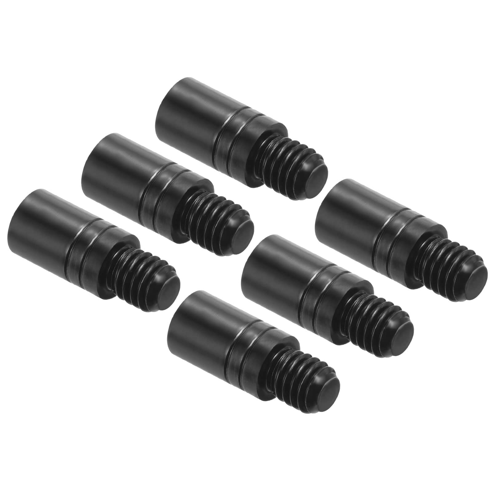 PATIKIL 2g Copper Dart Weight Add Accentuator 6 Pcs 10mm Length 2BA Thread Darts Weight Adjuster Dart Accessories Black