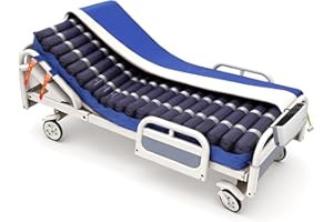 VEANVOKY Alternating Air Pressure Mattress Low Air Loss Replacement Mattress for Hospital Bed Medical Bed Topper for Pressure Ulcers and Sores with Quiet Pump, 80" L x 34" W x 8" H, Supports Up to 350 Lbs