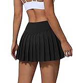 AugIris High Waited Pleated Tennis Skirt with Pockets Built-in Shorts Athletic Golf Skorts for Women Workout Sports