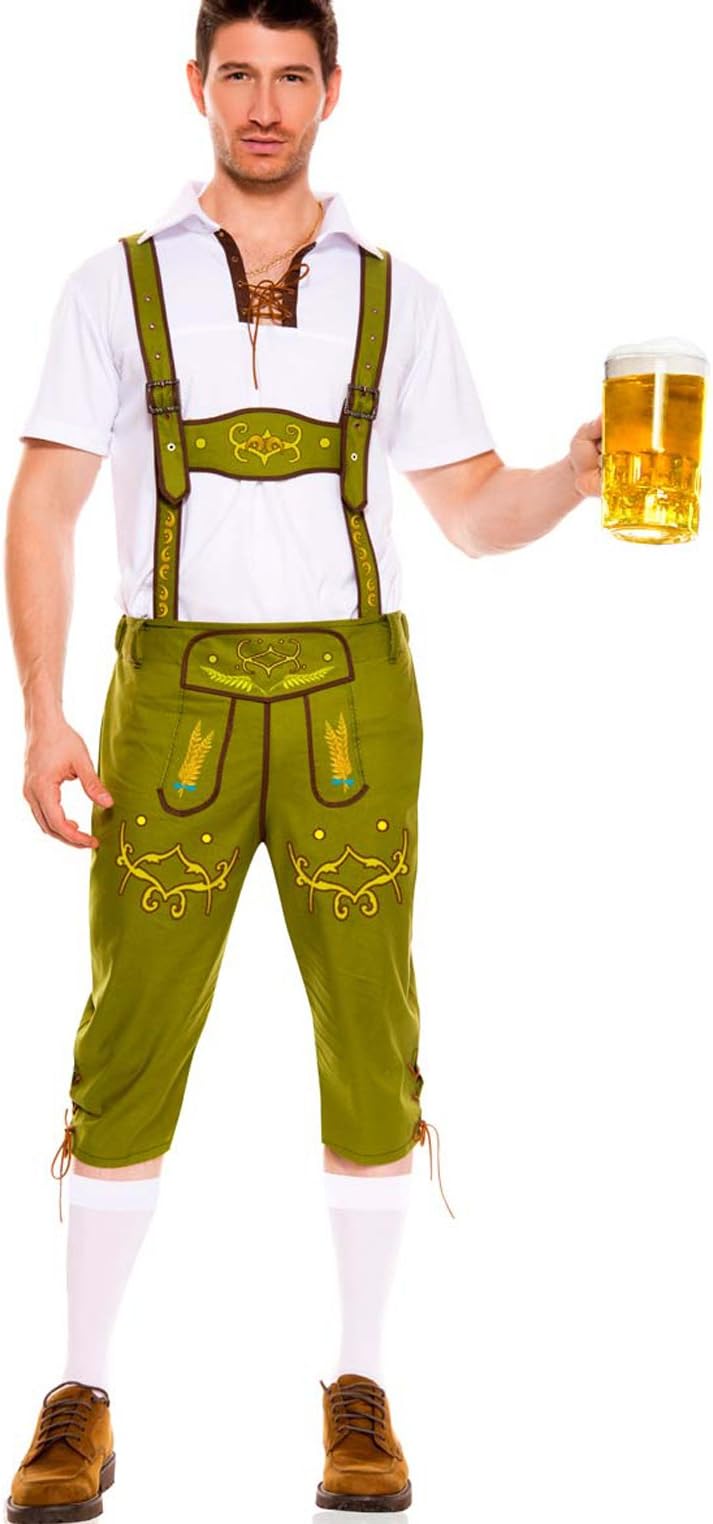 COSWE Men's German Oktoberfest Bavarian Guy Beer Costume
