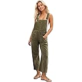 Kedera Women's Denim Overall Casual Straight Wide Leg Bib Jeans Overall Adjustable Straps Denim Romper Stretch Jumpsuits
