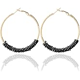 Boho Earring for Women Indian Gypsy Dangle Earrings Bohemian Chandelier Earrings Coin Hook Earrings Geometric Statement Earring Jewelry Gifts