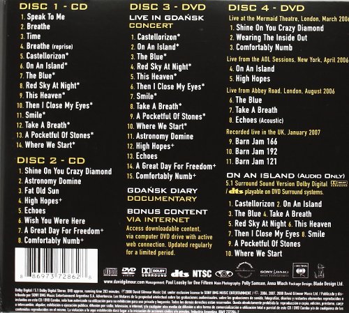 Amazon Com David Gilmour Live In Gdansk 2dvd 2 Cds David