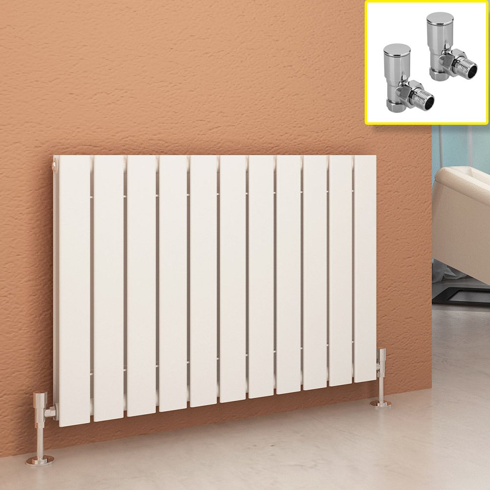ELEGANT 600 x 836 mm White Column Radiator Horizontal Double Flat Panel