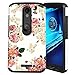 Droid Turbo 2 Case,Harryshell(TM) Rose Flower Full Protective Anti- Shock Dual Layer Hybrid Armor Defender Case Cover for Motorola Droid Turbo 2 (F-1)