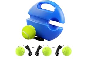 Tennis Trainer Rebound Ball with 3 String Balls, CAASFOOY Tennis Trainer, Solo Tennis Training Equipment, Portable Tennis Tra