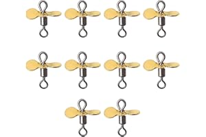 10Pcs Fishing Lures Plug Casting Fly Propeller Spinnerbait Props Lures Hook Baits Accessory Casting Distance