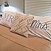 Oh, Susannah Mr and Mrs Pillow Cases - Anniversary Wedding Gift - Couple Pillowcases His & Hers (2 Queen Size Pillowcases)