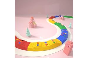 MOCUTEEN Kids Balance Beam Toddler Stepping Stones Max Load 220LBS Non-Slip Textured Surface & Rubber Pads Bottom Promote Agility Coordination Five Star Pattern