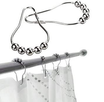 Amazon Com Rustproof Stainless Steel Shower Curtain Rings Set Of